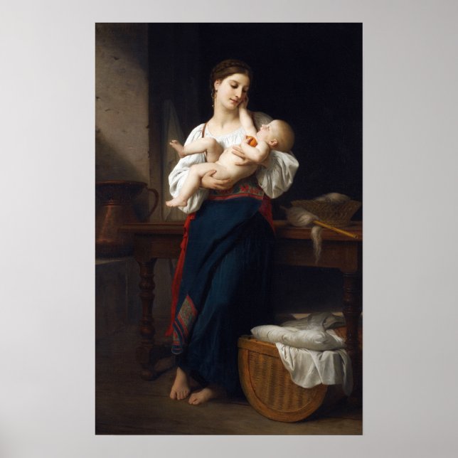 Póster Bouguereau - Mother And Child (Frente)