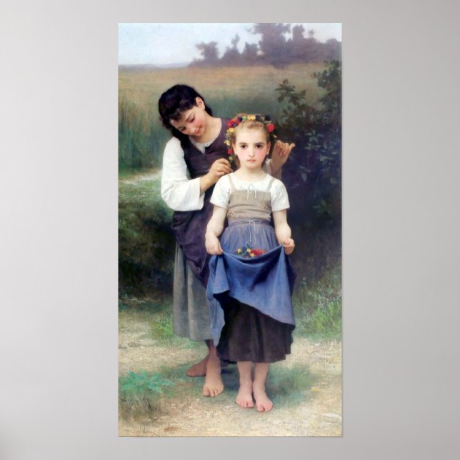 Póster Bouguereau - Parure des Champs (Frente)