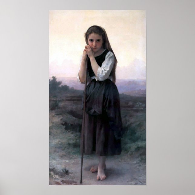 Póster Bouguereau - Petite Bergere (Frente)