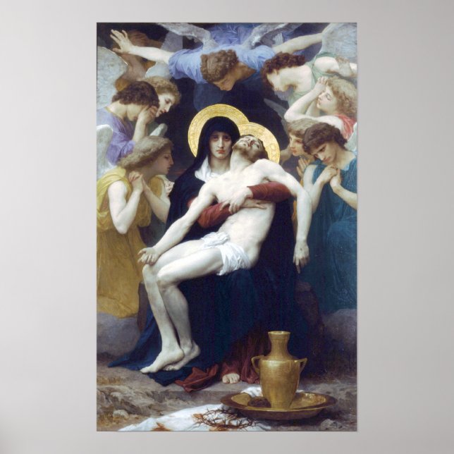 Póster Bouguereau - Pietà (Frente)