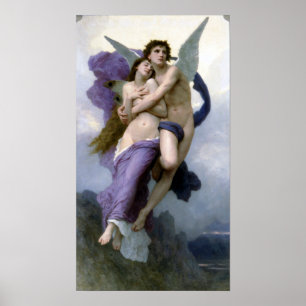 Póster Bouguereau - psique de Le Ravissement de