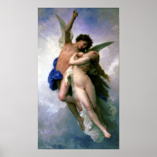 Póster Bouguereau - Psyche et L'Amour