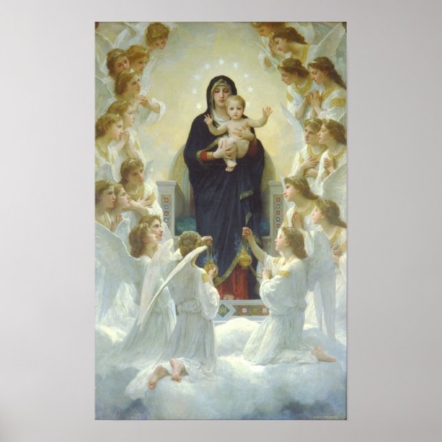 Póster Bouguereau - Regina Angelorum (Frente)
