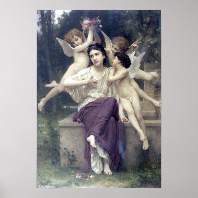 Póster Bouguereau - Reve de Printemps (Frente)