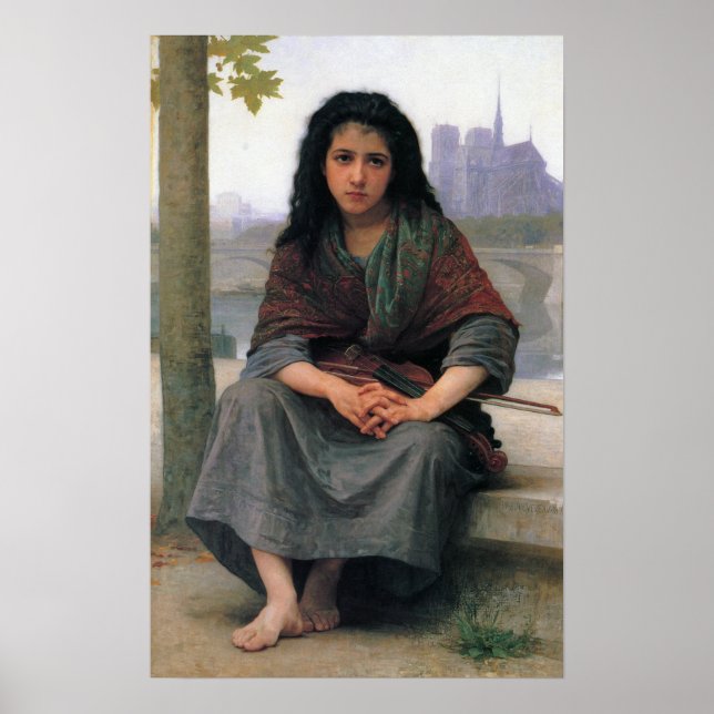 Póster Bouguereau - The Bohemian 1890 (Frente)