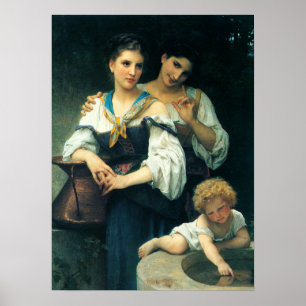 Póster Bouguereau - The Secret 1876