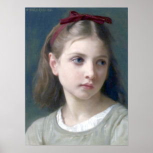 Póster Bouguereau - Une Petitie Fille