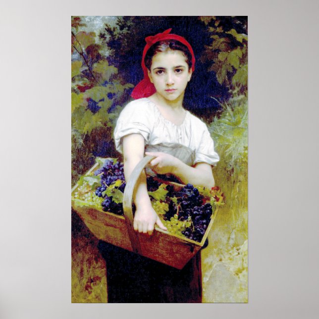 Póster Bouguereau - Vendangeuse (Frente)