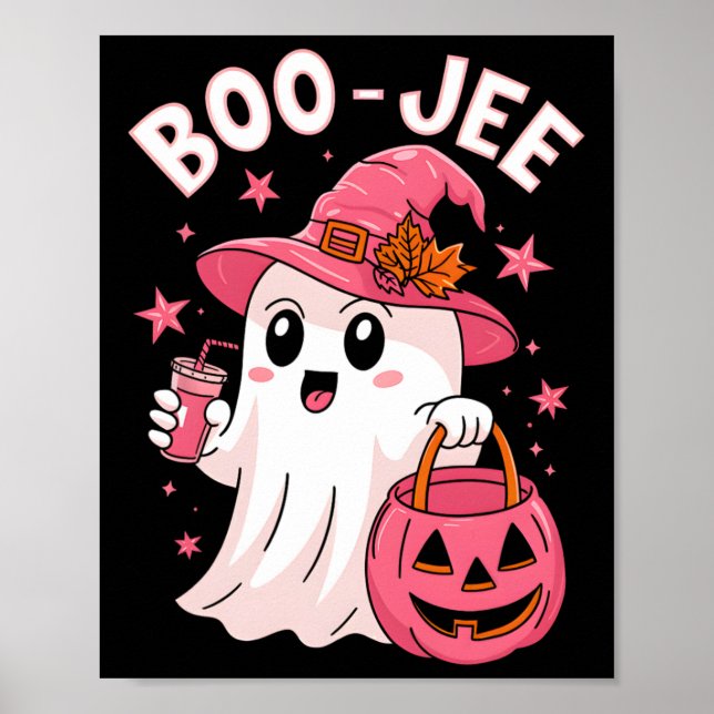Póster Boujee Boo Jee Spooky Ghost Halloween (Frente)