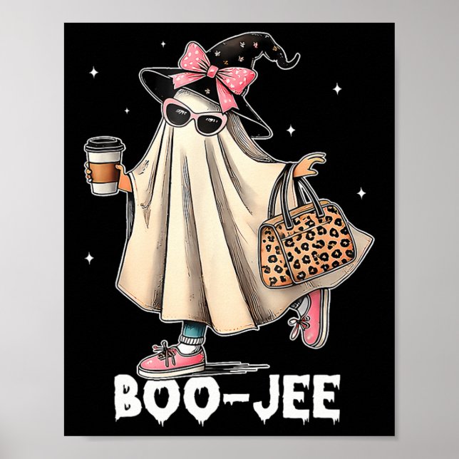 Póster Boujee Boo Jee Spooky Ghost Halloween (Frente)