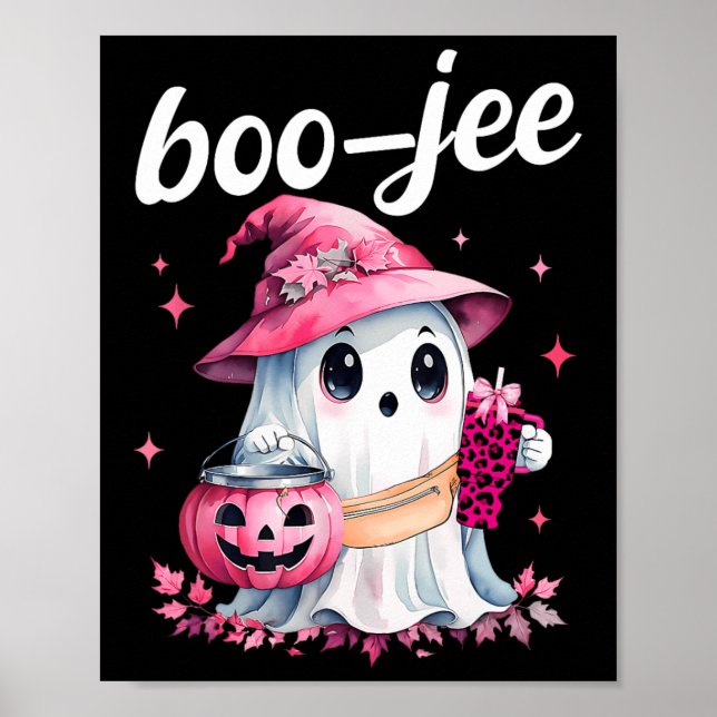 Póster Boujee Boo Jee Spooky Ghost Halloween (Frente)