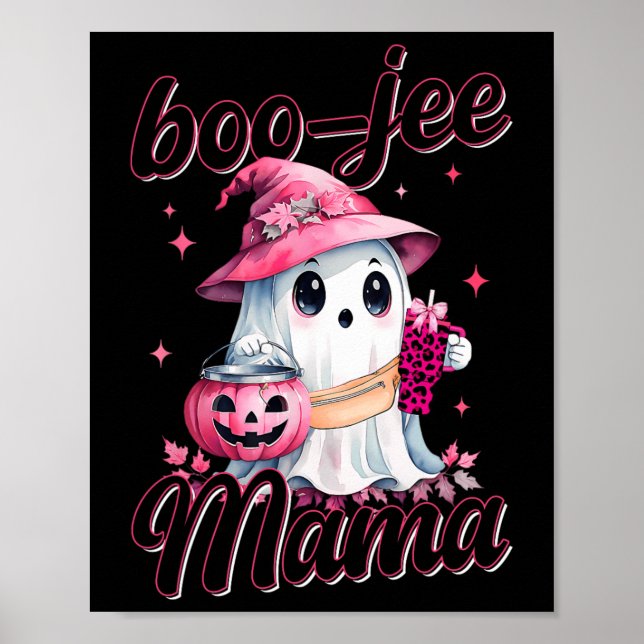Póster Boujee Boo Jee Spooky Ghost Halloween (Frente)