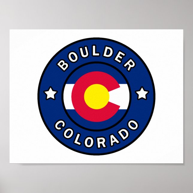 Póster Boulder Colorado (Frente)