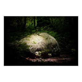 Póster Boulder en los bosques