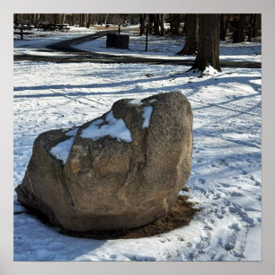 Póster Boulder en Poster de Nieve