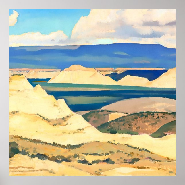 Póster "Boulder Valley Utah" por Maynard Dixon (Frente)