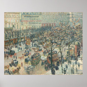 Póster Boulevard des Italiens - Bella Artes Camille Pissa
