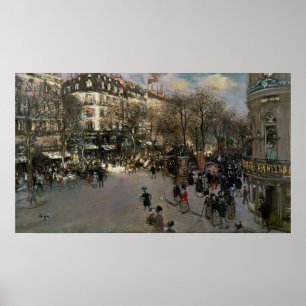 Póster Boulevard des Italiens, c.1900