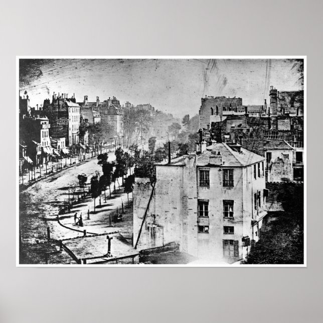 Póster Boulevard du Temple Paris Francia 1838 (Frente)