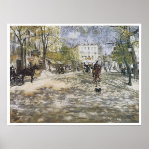 Póster Boulevard en París, 1888 Jean-Francois Raffaelli