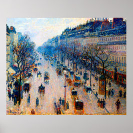 Póster Boulevard Montmartre Camille Pissarro 1897