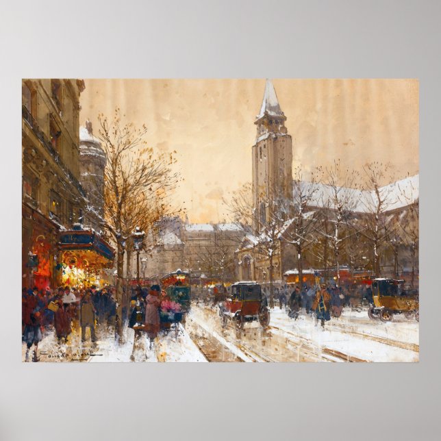 Póster Boulevard Saint-Germain, París-Eugène Galien-Lalou (Frente)