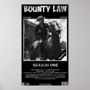 Póster Bounty Law VHS