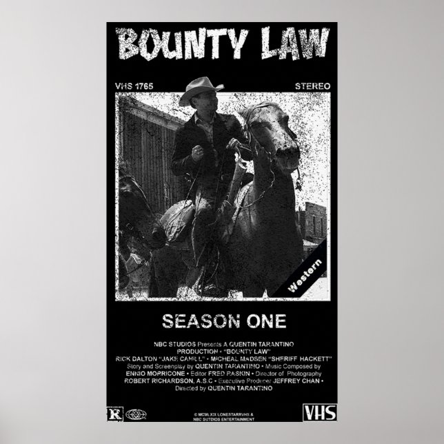 Póster Bounty Law VHS (Frente)