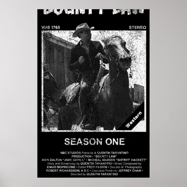 Póster Bounty Law VHS (Frente)