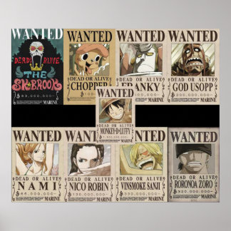 Póster Bounty mugiwara