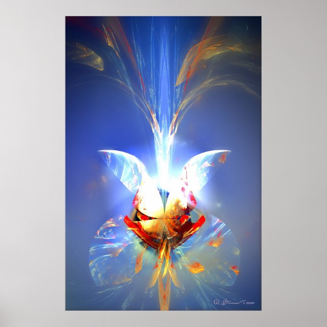 Póster Bouquet azul (Frente)