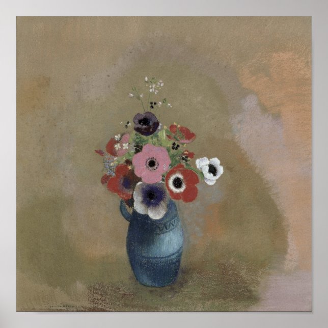 Póster Bouquet de anémonas (Frente)
