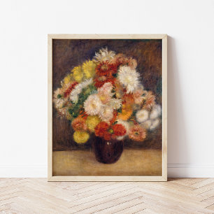 Póster Bouquet de crisantemos   Renoir