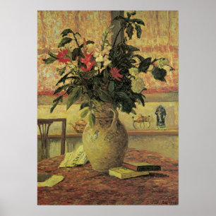 Póster Bouquet de flores en la ventana de Maxine Maufra