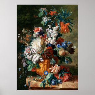 Póster Bouquet de flores en un urn