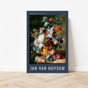 Póster Bouquet de flores en una urna por Jan van Huysum