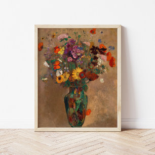 Póster Bouquet de flores silvestres   Postal Redon Odilon