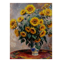 Póster Bouquet de girasoles