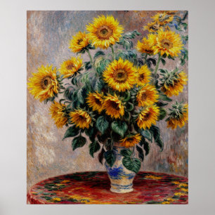 Póster Bouquet de girasoles