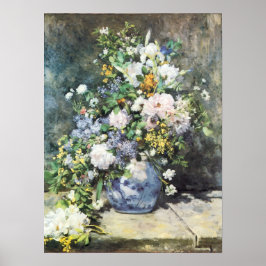 Póster Bouquet de primavera de Pierre Renoir, flores de é