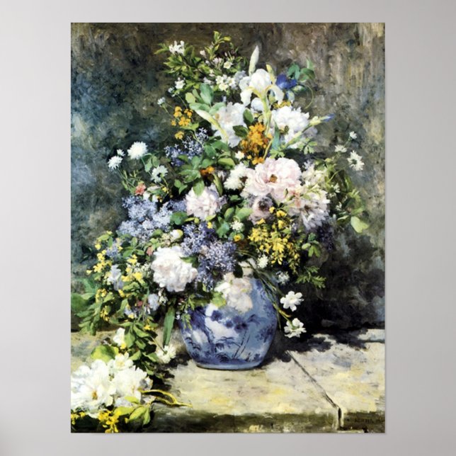 Póster "Bouquet de primavera" de Renoir - Poster (Frente)