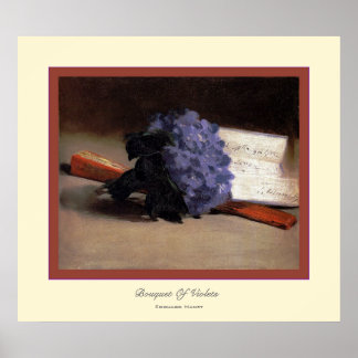 Póster Bouquet De Violetas ~ Edouard Manet