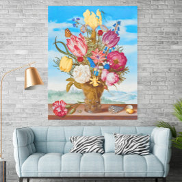 Póster Bouquet of Flowers on a Ledge (1619) by Bosschaert