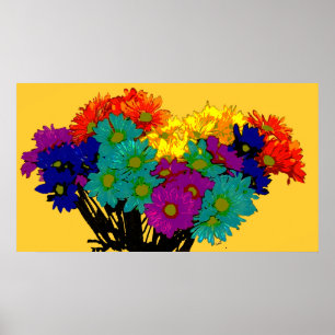 Póster Bouquet tropical