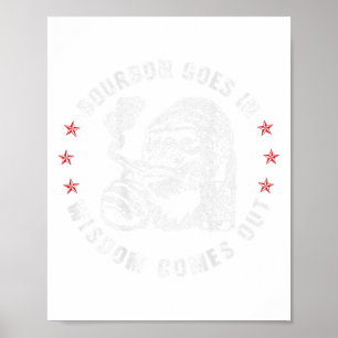 Póster Bourbon sale en sabiduría y sale Whiskey (o