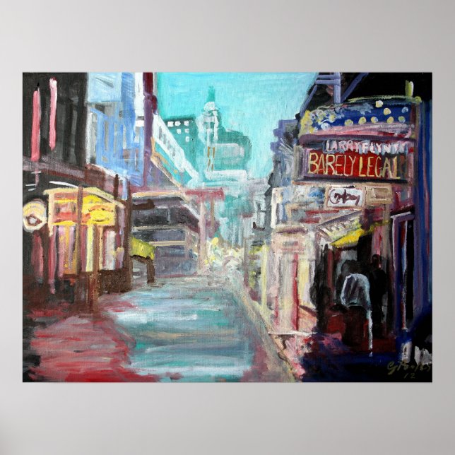Póster Bourbon Street (Frente)
