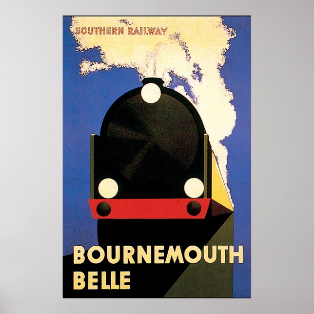 Póster Bournemouth Belle Art Deco (Frente)