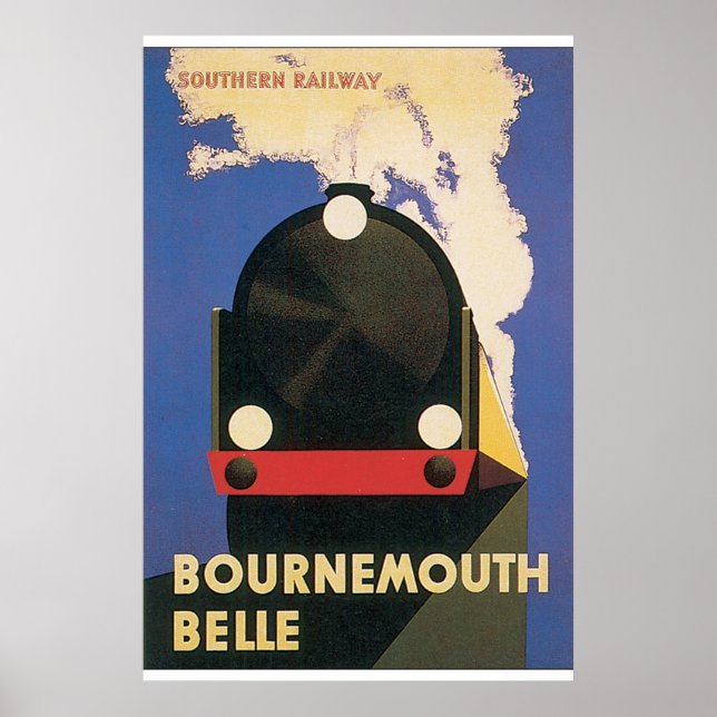 Póster Bournemouth Belle Vintage Travel Poster (Frente)
