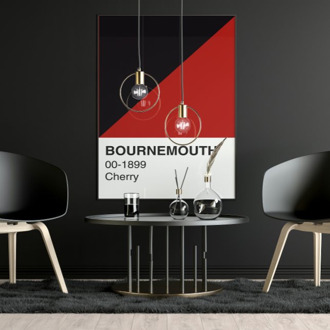 Póster Bournemouth Cherry Red and Black - Ancho completo (Subido por el creador)