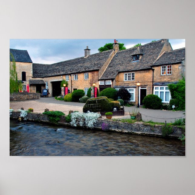 Póster Bourton, Museo de Motoring de Cotswold en Water UK